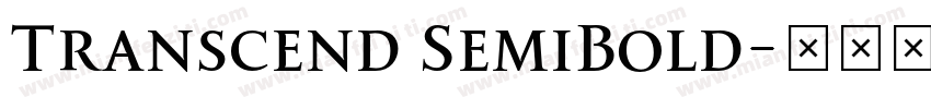 Transcend SemiBold字体转换